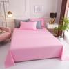 Minimalist Pure Cotton Double Bed Sheet with Pillowcase 200x230cm – Solid Color Design