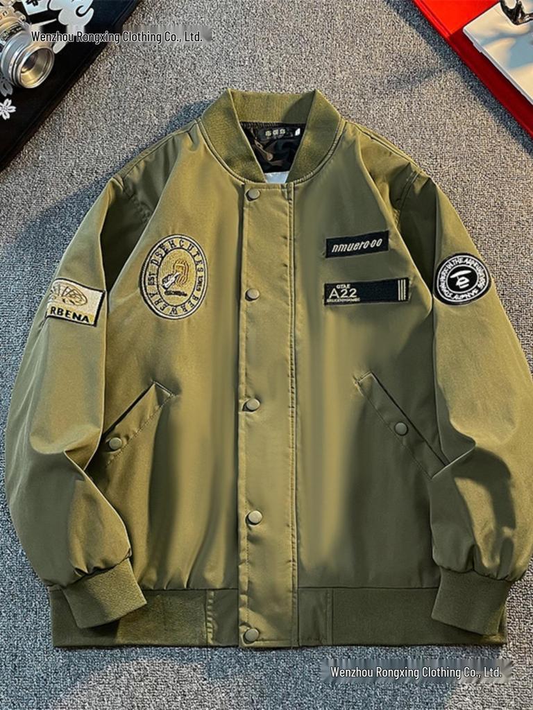 Men's Bomber Jacket: Spring & Autumn Baseball Style Outerwear