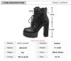 Fashion Shoes Women Motorcycle Boots Autumn Winter Ladies Boot 2026Stylish Lady Ankle Boots Lace-up High Heel Platforms Sexy Botas White