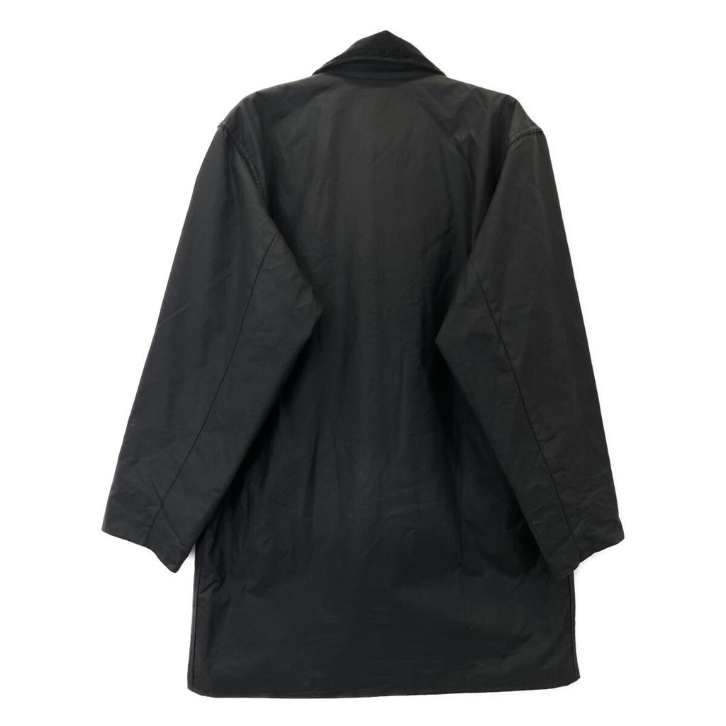 Barbour B&Y Exclusive 22AW 222MWX2134 BORDER MOON Wool Houndstooth Lined Oiled Coat Jacket 38 blackUsed