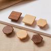 Nordic Style Cabinet Knob Handle Wooden Solid Wood Wardrobe Drawer Handles Round Square Lockers Knob Handle Cabinet Doors
