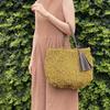 3099 Lightweight Tote Bag with Tassel LT Deli Basket [Rootote] (Yellow)