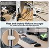 24Pcs Silicone Cable Ties for Bundling Earphone, Phone Charger, Computer Cords, Reusable Cord Organizer Cable Management 6 Color