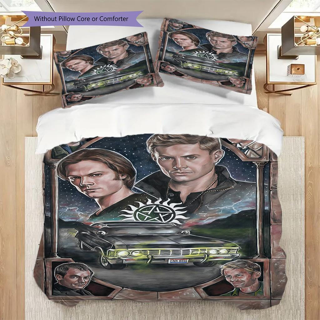 Supernatural Timeless Supernatural Journey Threepiece Set 1 Duvet Cover 2 Pillowcase Without Core Soft And Comfortable Bedding Set