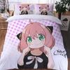 3D Print Anime SPY×FAMILY Anya Forger 3D Duvet Cover Bedding Set Comforter Linen Pillowcases Home Decor Single Double King Queen