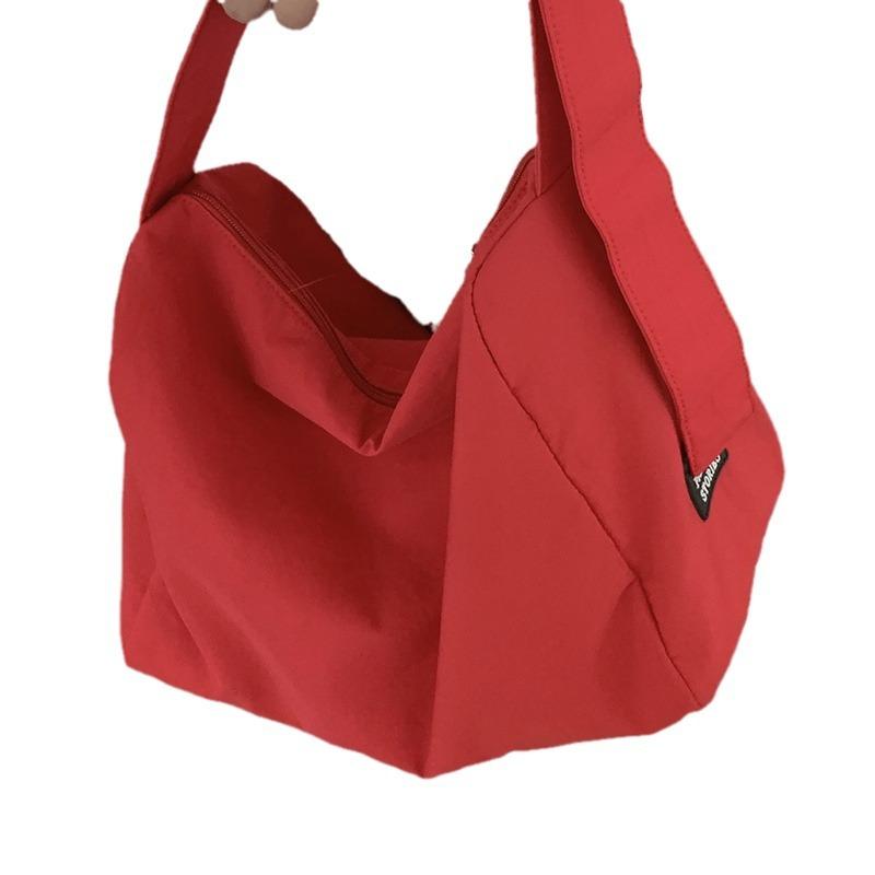 College-stil avslappet lerretspose dame 2025 ny enkel totebag allsidig stor kapasitet skulderveske puteveske