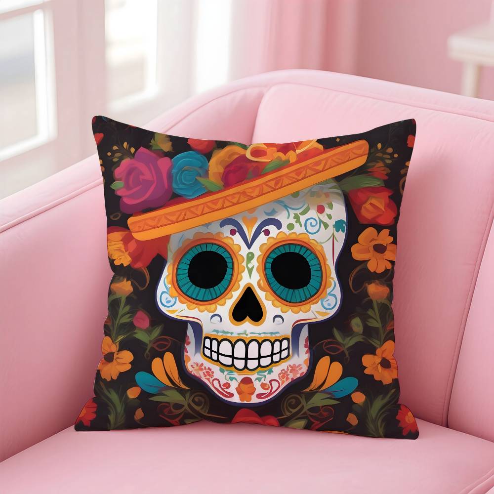 Anime Tag der Toten Kissenbezug Komfort Sofa Bett Seidig Elegant Verdeckter Reißverschluss Benutzerdefinierte Dekorative Kissenhülle
