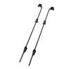 2 Sets Gate Ground Latch 36 Inch Alloy Steel Heavy Duty Multifunctional Cane Bolt Gate Drop Rod for Fence