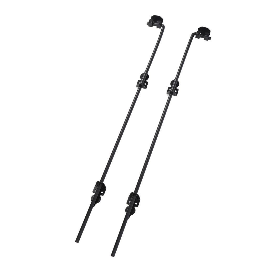 2 Sets Gate Ground Latch 36 Inch Alloy Steel Heavy Duty Multifunctional Cane Bolt Gate Drop Rod for Fence