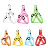 LED Pet Harness USB Rechargeable Light Up Dog Harness 3 Lighting Modes Adjustable Glow-in-The-Dark Safety Vest for Night Walking Medium Large Dogs