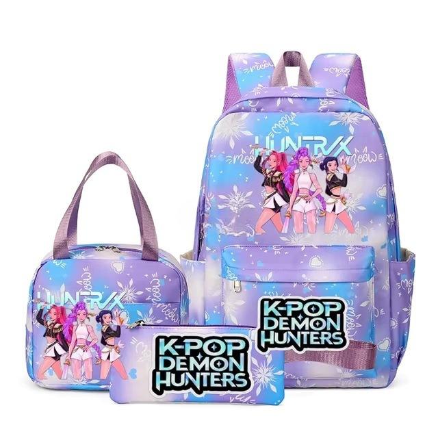 3-teiliges Schulrucksack-Set für Schüler Große Kapazität Oxford-Stoff Schultasche mit Schultergurt und Federmäppchen