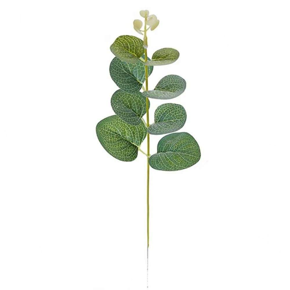 20Pcs Green Color Fake Eucalyptus Plants Bendable Artificial Plants Bouquets Living Room Decoration