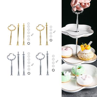 1pcs Cake Plate Stand European Style Gold 2/3 Tier