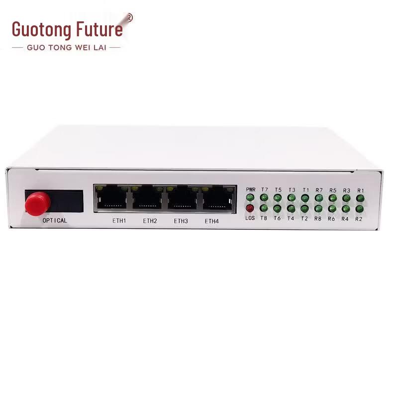 GT K8D-4ETH Fiber Optic Alarm & Network Converter