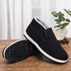 Old Beijing Cloth Shoes Men's Winter Velvet Thickened Warm Cloth Shoes Casual Large Size Cotton Shoes