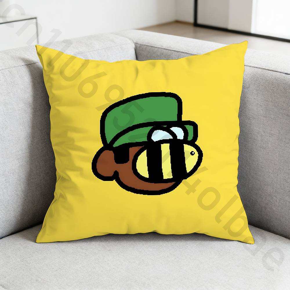 Rapper TTylers The Creatorv Pillow Case Square DoubleSided Printing Short Plush Sofa Cushion Cover Bedroom Bedside Pillow