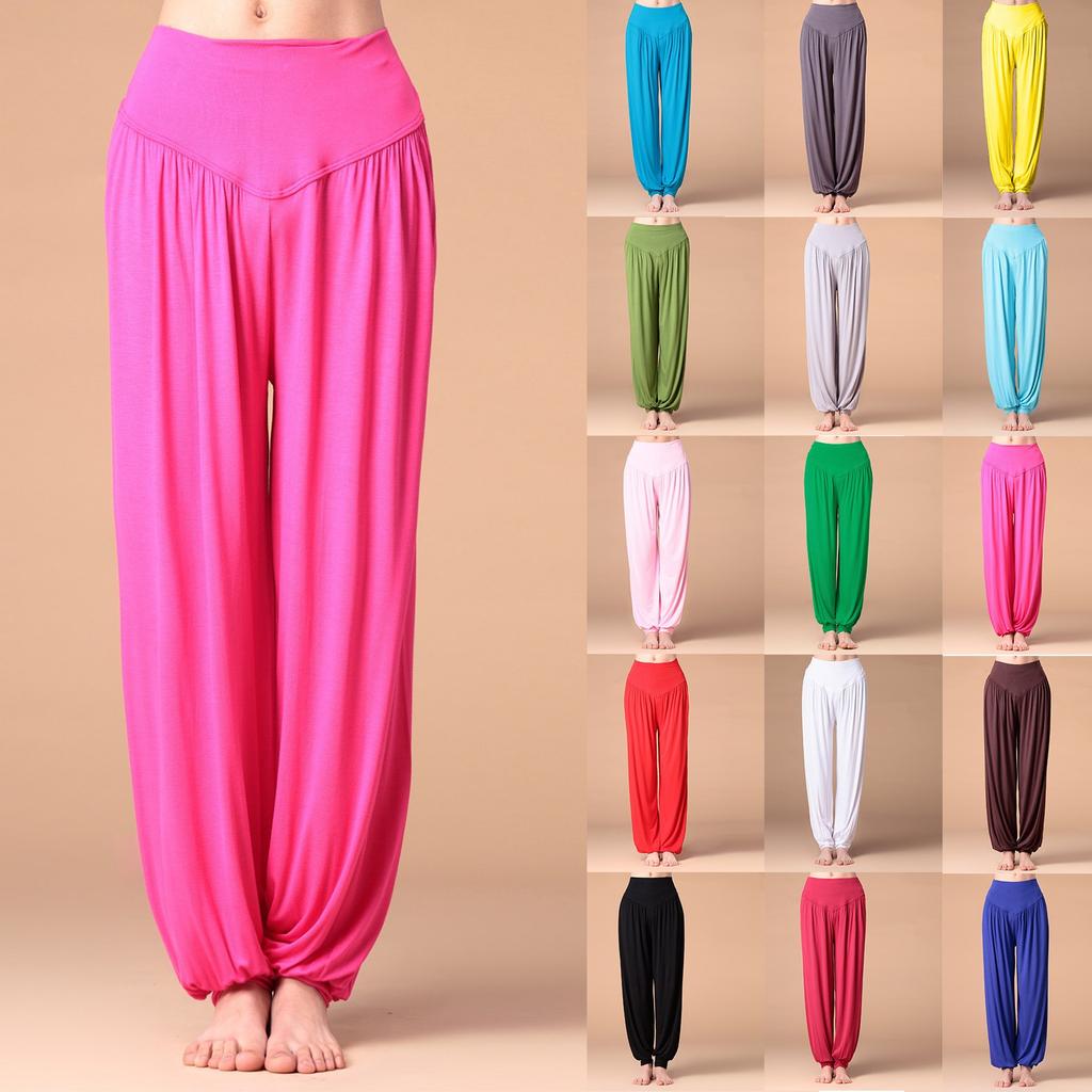 Women's Yoga Pants High Waist Modern Dance Practice Pants Taiji Pants