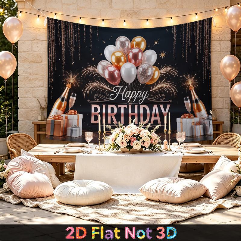 Party Backdrop Birthday Photo Booth Background Front Door Decor