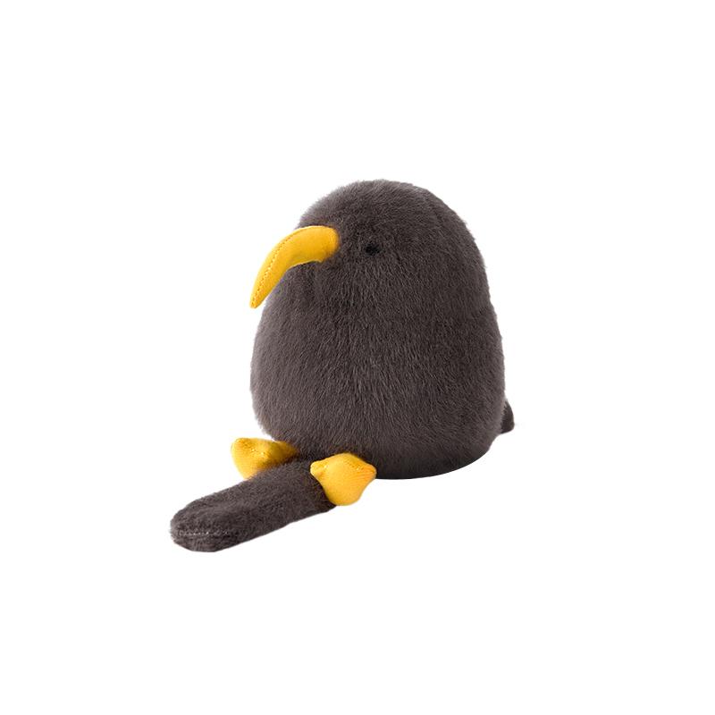 12cm Kiwi Bracelet Animals Plush Bracelet Snapping Ring Creative Bird Brown White Gray Cartoon Car Decor Birthday Gifts for Girl