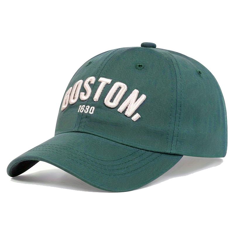 

Детская бейсболка с вышитыми буквами BOSTON, спортивная кепка для активного отдыха в стиле хип-хоп, модная кепка для защиты от солнца для мальчиков и девочек, повседневная кепка зелёный