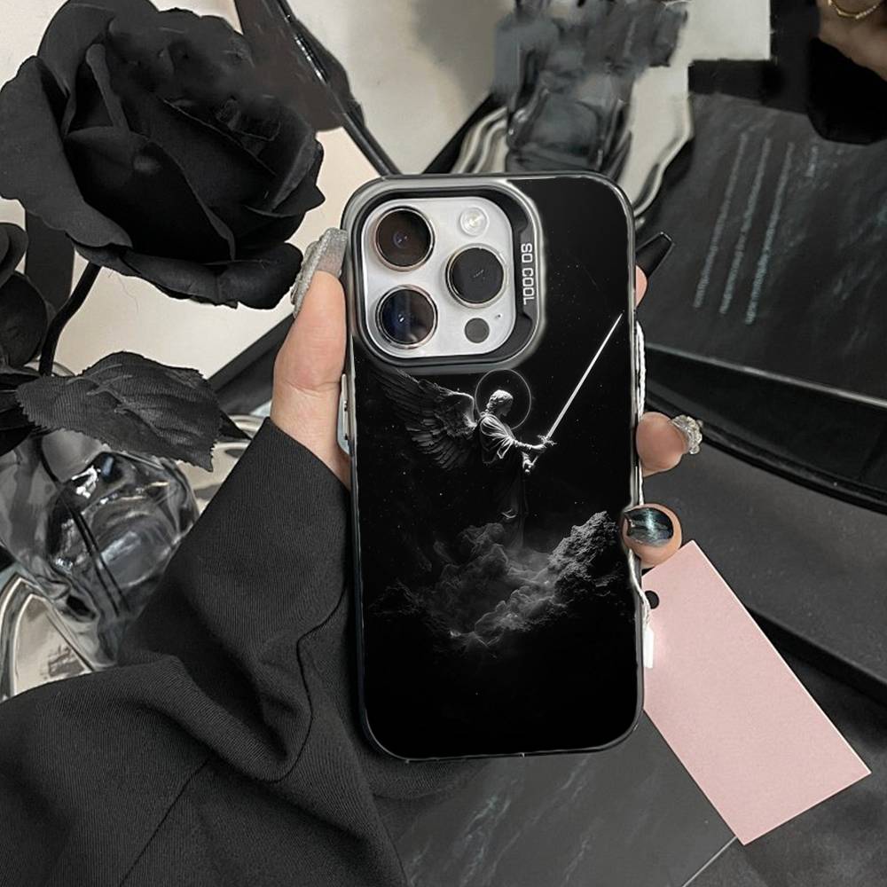 Evil Wings-Angel Wings  Phone Case For iPhone 17,16,15,14,13,12,Pro MAX Black Matte Shockproof Cover