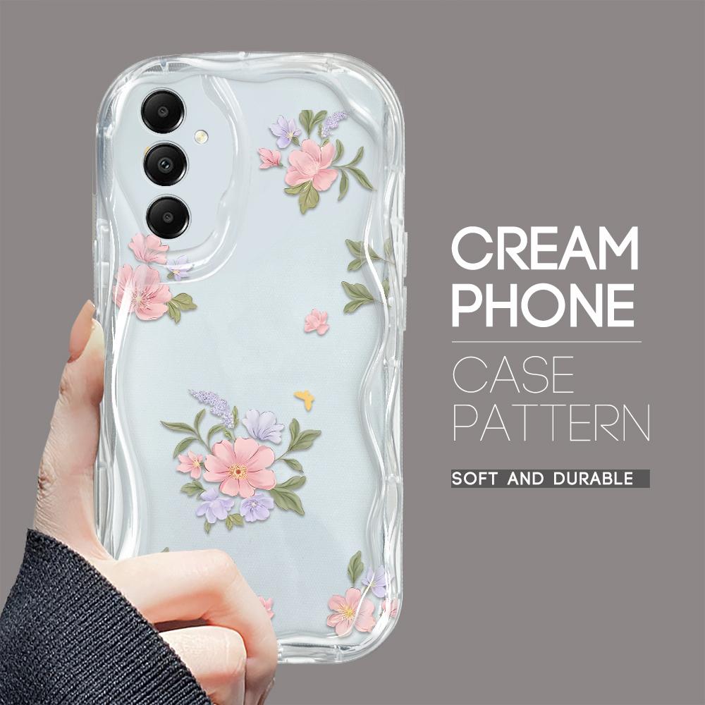 

Милый мультяшный узор, кремовая текстура, мягкий силиконовый чехол с волнистыми краями, чехол для телефона Samsung Samsung M32 прозрачный