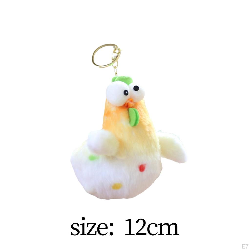 Adorable Plush Animal Keychain Soft Toy for Backpack Decoration