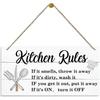 Kitchen Decor Signs, Decorative Wood Hanging Wood Plaque, Farmhouse Kitchen Decorations, Kitchen Art Wall Decor, Rustic Home Wall Decor, New House