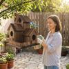 3 Chambers Bird Breeding Box Incubation Box Hanging Birdhouse Family Shelter Bird Villa Nest  Yard