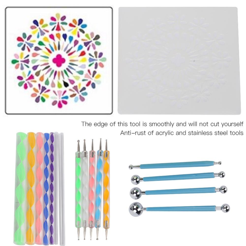 20PCS Flexible Use Mandala Dotting Tools Precise Tip Rock Coloring Sticks Handmade Decoration