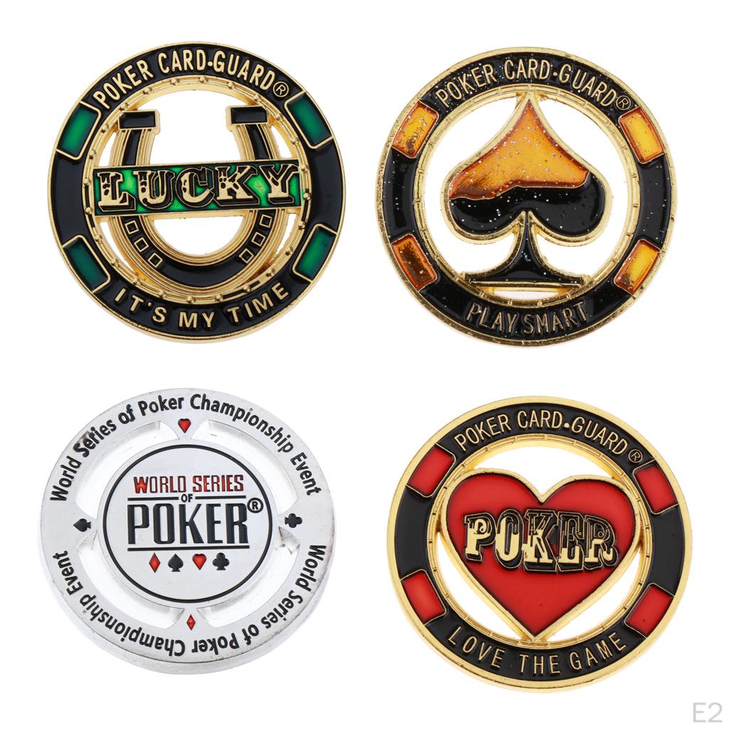 Hand Protector Metal Coin Poker Chip Card Guard Casino Accs A