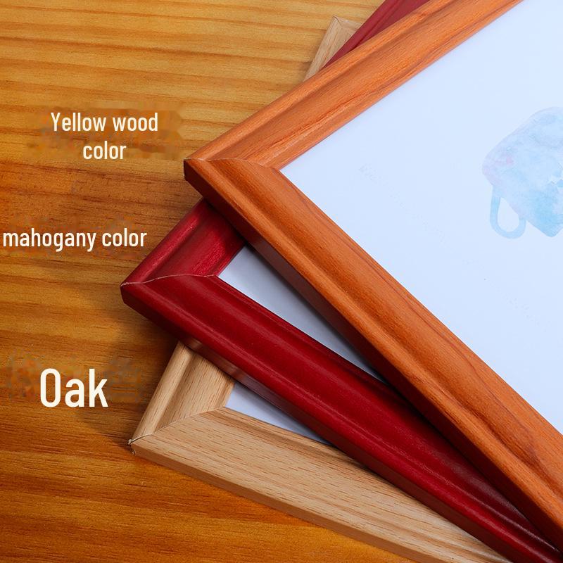 Multi-Size Wooden Photo and Certificate Frame (5"-10", A4, A3) Wall & Stand Option