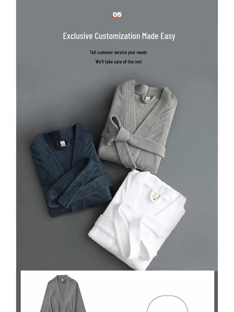 G5U Women's Long Bathrobe - Absorbent, Quick-Dry, Hotel-Style Towel Robe