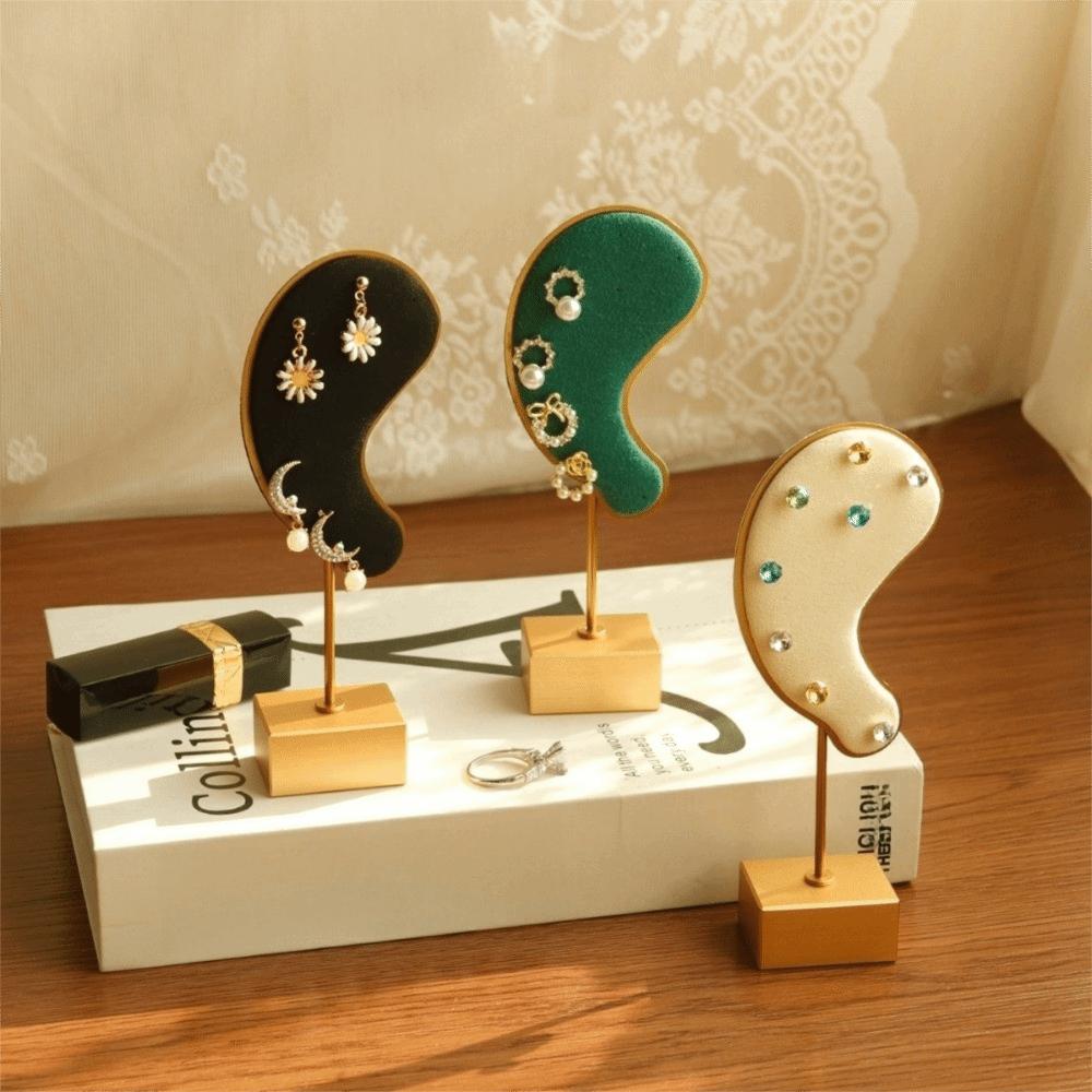 Charms Earring Display Stand Microfiber Stud Jewelry Organizer Storage Ear Clip Holder  Counter