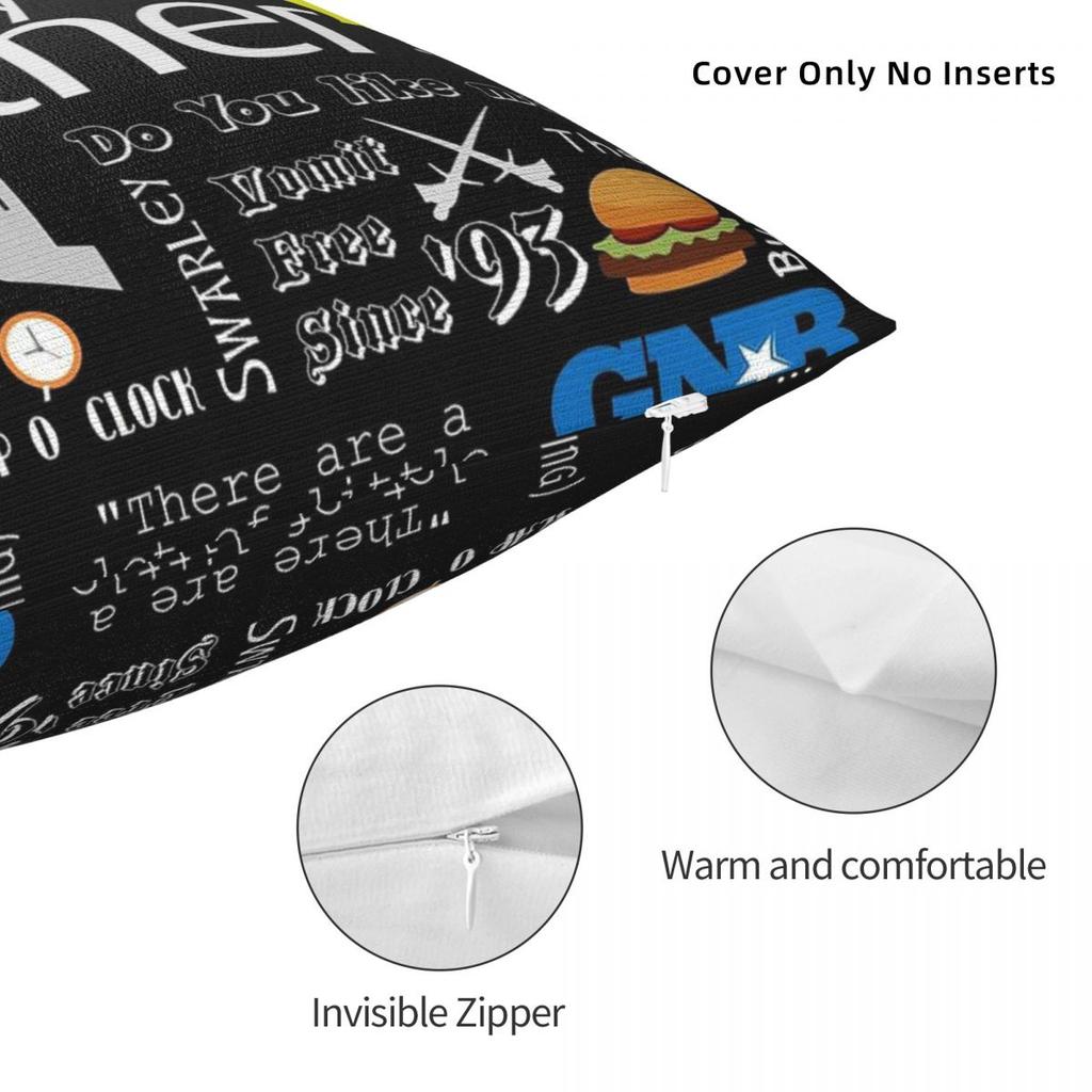 How I Met Your Mother Pillowcase Polyester Linen Velvet Printed Zip Decor Sofa Seater Cushion Cover 45X45
