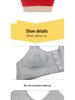 Front Button Cotton Bra for Middle-Aged & Elderly Women - Plus Size Vest Style, Solid Color.