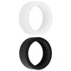 2Pcs Smart Ring Silicone Cover Thin Lightweight Skin Friendly Smart Ring Protector Silicone Elastic Case Black and