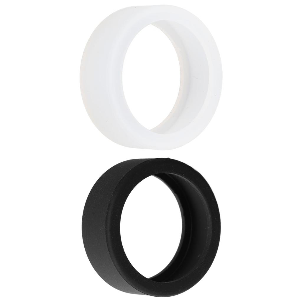 2Pcs Smart Ring Silicone Cover Thin Lightweight Skin Friendly Smart Ring Protector Silicone Elastic Case Black and