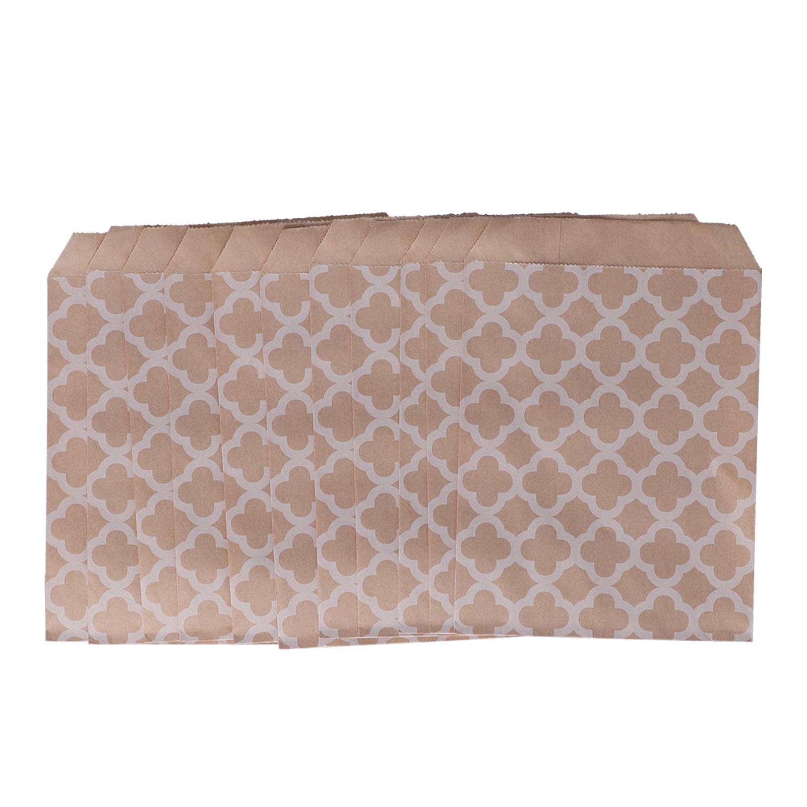 50 шт. бумажные пакеты для конфет одноразовые безопасные декоративные плоские бумажные пакеты для еды для вечеринки Type 2