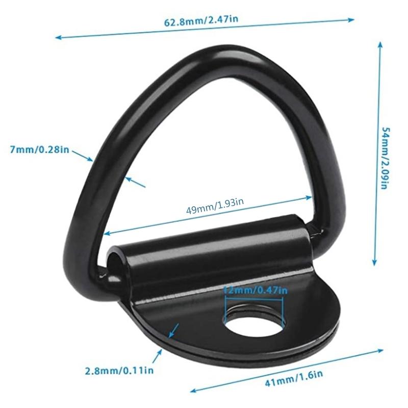 V Ring Tie Down Small Steel V Rings Anchor Lashing Ring for Loads On for Case Truck Cargo Trailers RV Boats