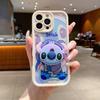 New product applicable oppo A6C cartoon mobile phone case A6Pro painted Reno15Pro cute bracket protective case
