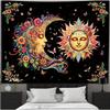 Sun and Moon Tapestry Vibrant Celestial Wall Art for Bedroom or Living Room Large Decorative Hanging Add Mystical Charm