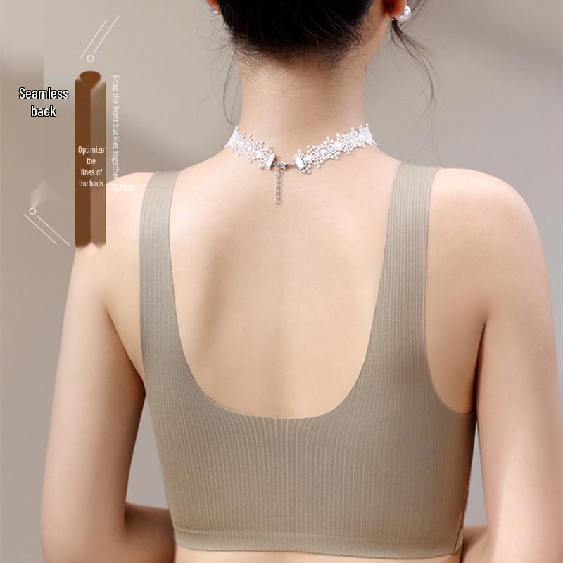 Wire-Free Women's Bra: Anti-Gravity, Seamless, Back-Smoothing, Anti-Sagging, Mesh Lift Sports Vest