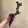 Support de Téléprompteur de Téléphone pour Double Appareil avec Pince Double Face et Trépied de Bureau