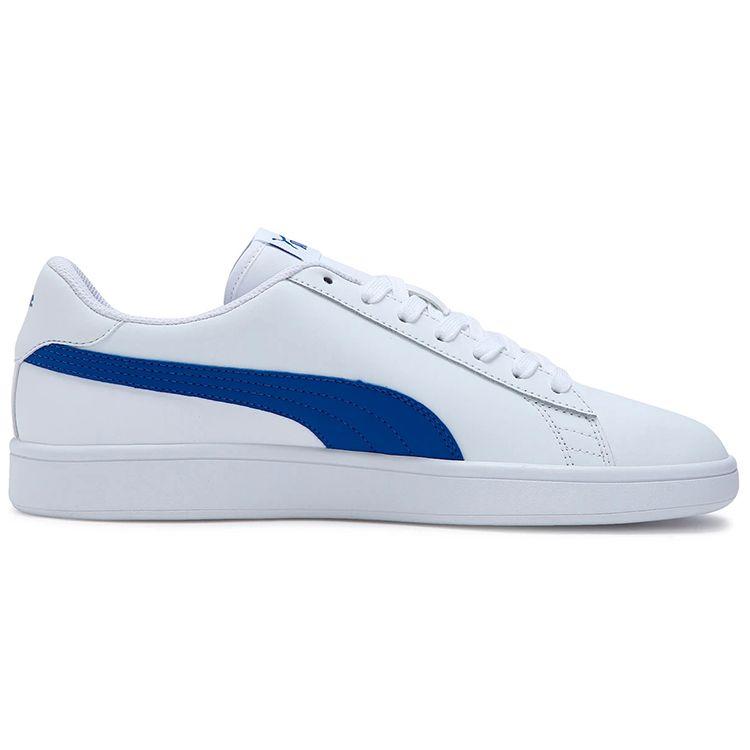 Puma Smash V2 Buck - White Lapis Blue Unisex Sneakers 365215-25