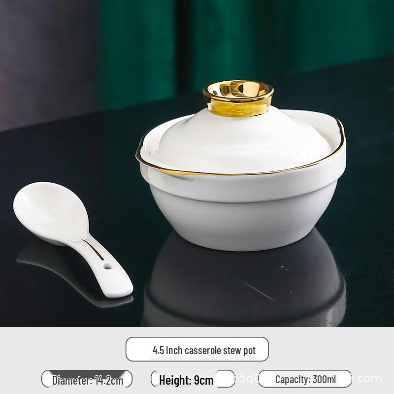 Ceramic Double Boiler Stew Pot