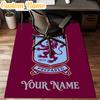 Custom Name Aston Villa Pride Rug Office Rug Chair Mat Non Slip Carpet Rugs for Bedrooms Dining Room Living Room Home Decor Gifts