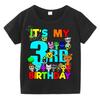 T-shirt Estive a Maniche Corte Stampa Sprunki Incredibox per Bambini Abbigliamento Bambini Ragazzi Ragazze Magliette in Cotone Top Regali per Feste di Compleanno