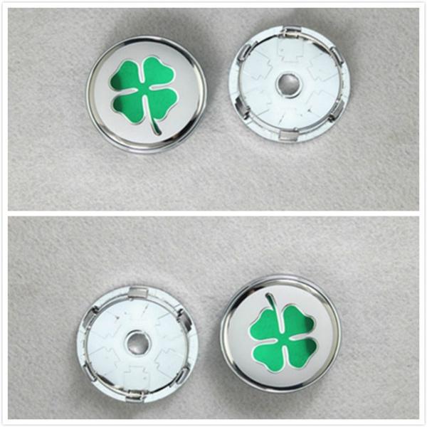 4 stuks 60mm Alfa Romeo quatrefoil groene auto Wiel Center Naafdop en Wiel stofdicht Badge embleem covers