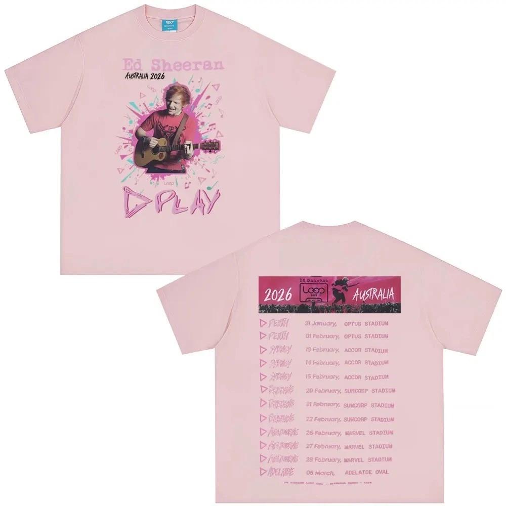 Ed Sheeran Printed TShirt Tour Merchandise TShirt Unisexs and Womens Fashion Summer Comfort TShirt Fan Gift